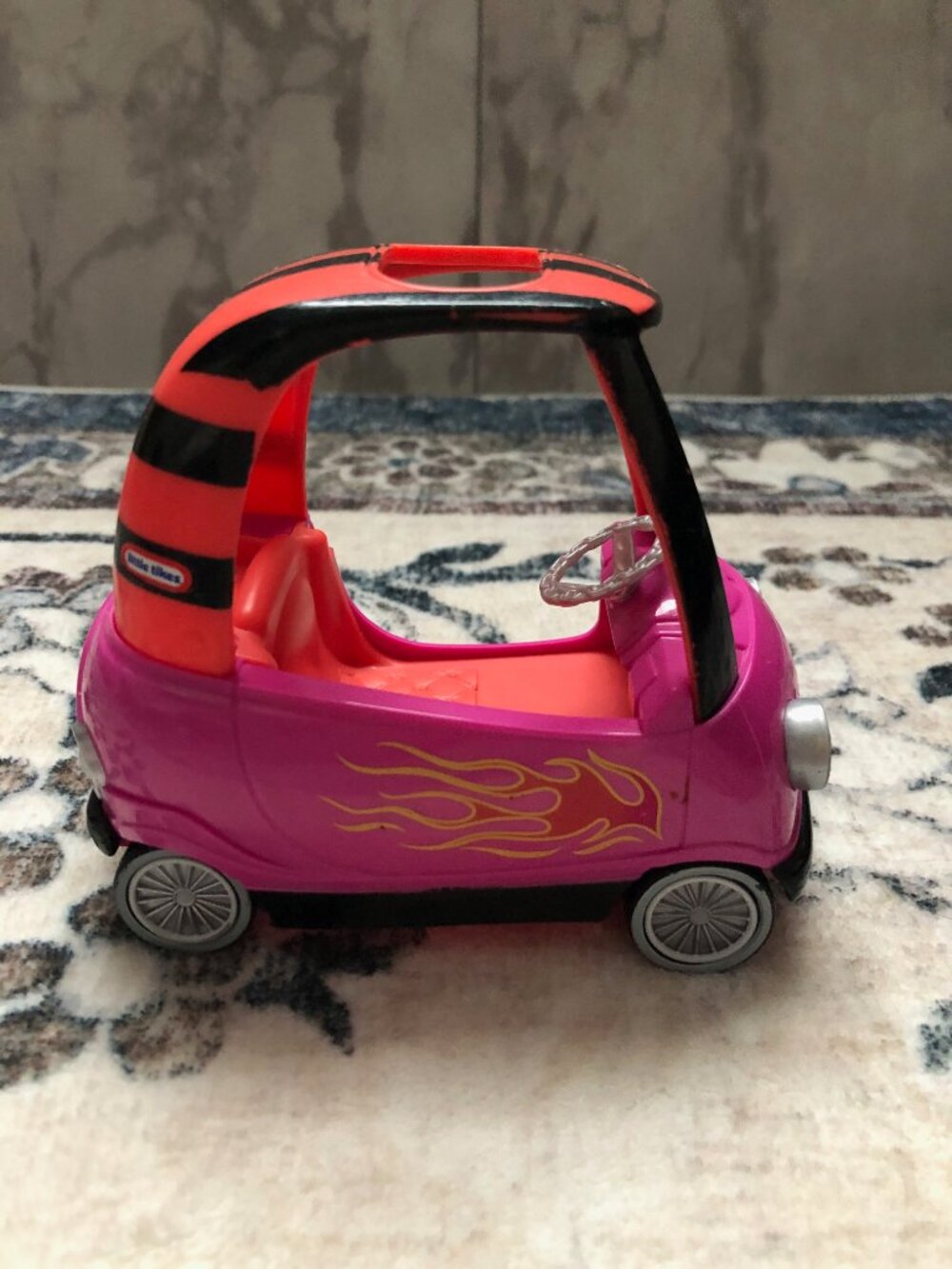 LOL Surprise Doll Little Tikes Cozy Coupe Pink Car With Flames